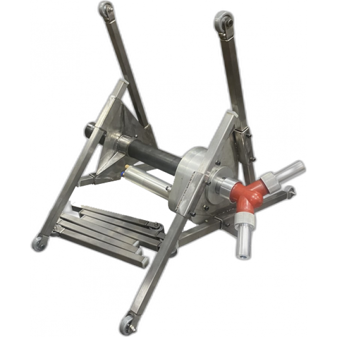 Устройство для внутренней очиcтки труб с пневматическим мотором Любые абразивы 9,5 мм GN-BLAST GN-SPINBLAST