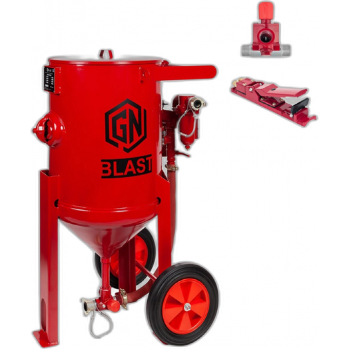 Установка абразивоструйная с дистанционным управлением и клапаном MICRO VALVE 140 800x1200x1560 GN-BLAST GN200RCMV